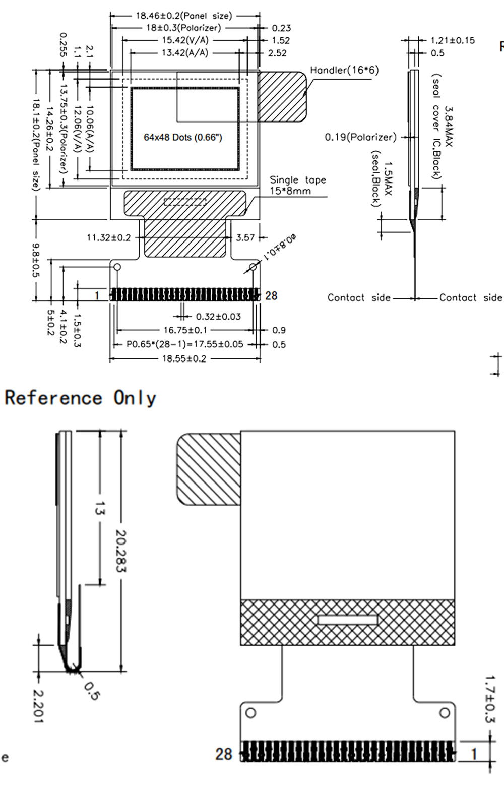 0.66 inch OLED lcd for watch-02