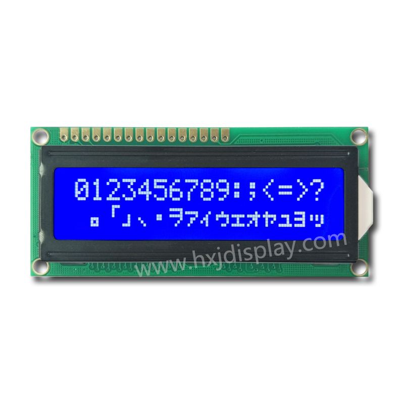 16×2 lcd module with top pin and bottom pin