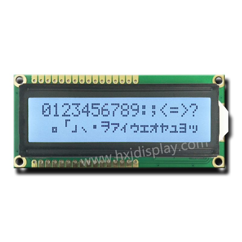 16×2 lcd module with top pin and bottom pin