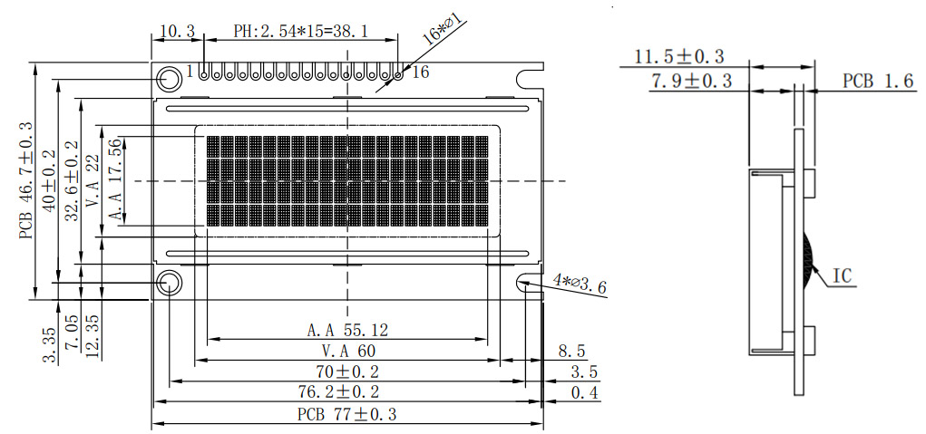 24 characters 2 lines LCD Module-01 (3)