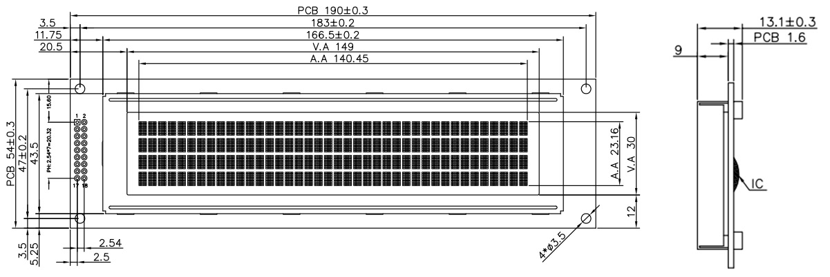 40 characters 4 lines LCD display (2)
