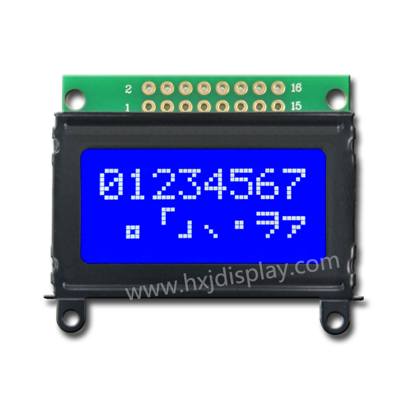 8×2 blue negative small lcd module