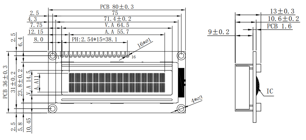 lcd module 1602A